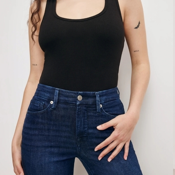 Good American Indigo High-Rise Skinny Jeans - Picture 2 of 10